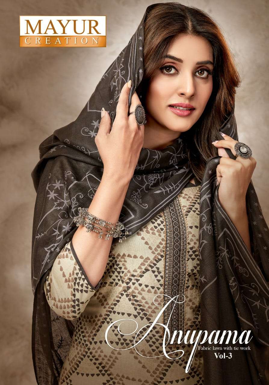 Mayur Anupama Vol-3 series 3001-3010 lawn cotton suit 
