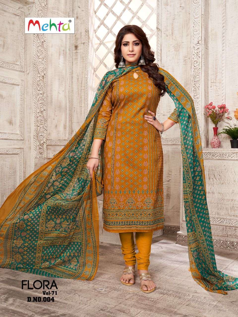 Mehta Flora Vol-71 series 001-008  Pure Cotton suit 