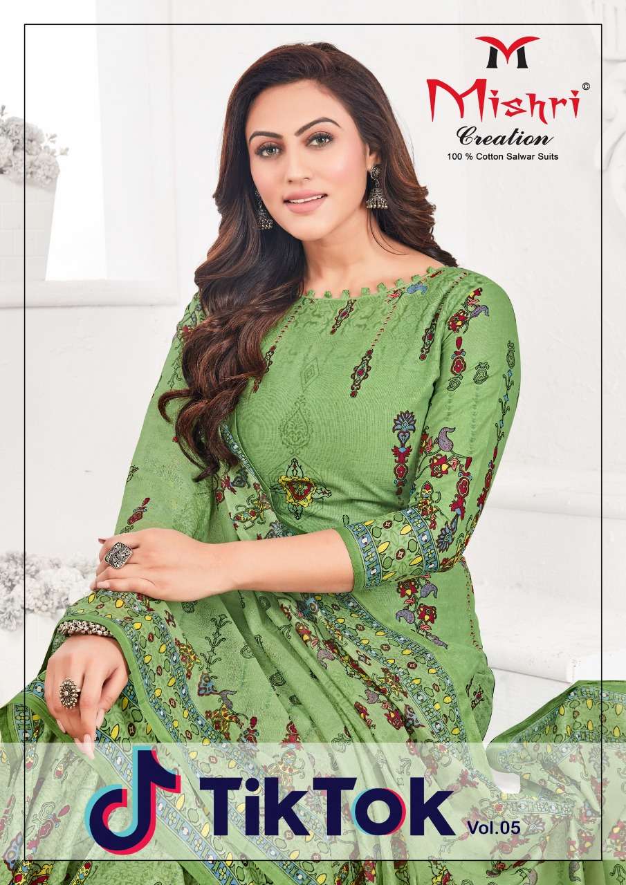 mishri creation tik tok-5 series 5001-5010 cotton suit 