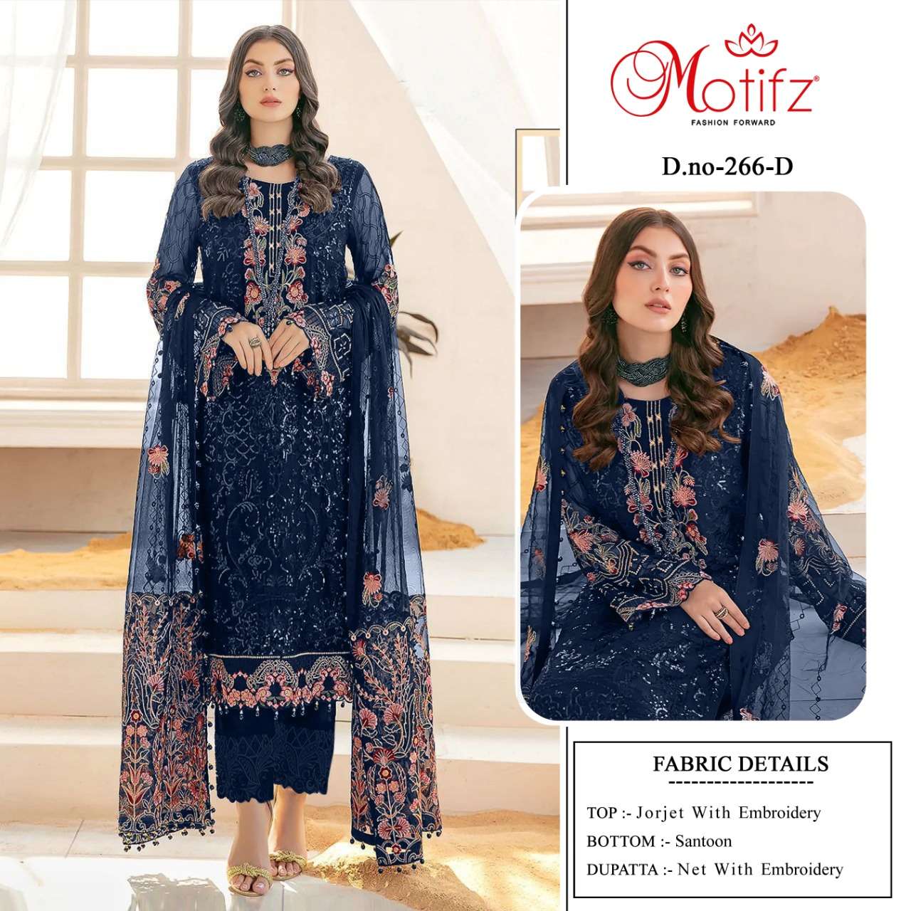 motifz 266 designer georgette suit 