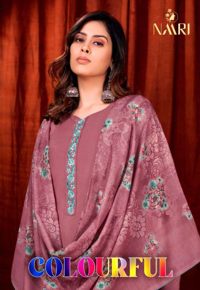 naari colourful series 5601-5605 pure silk suit 