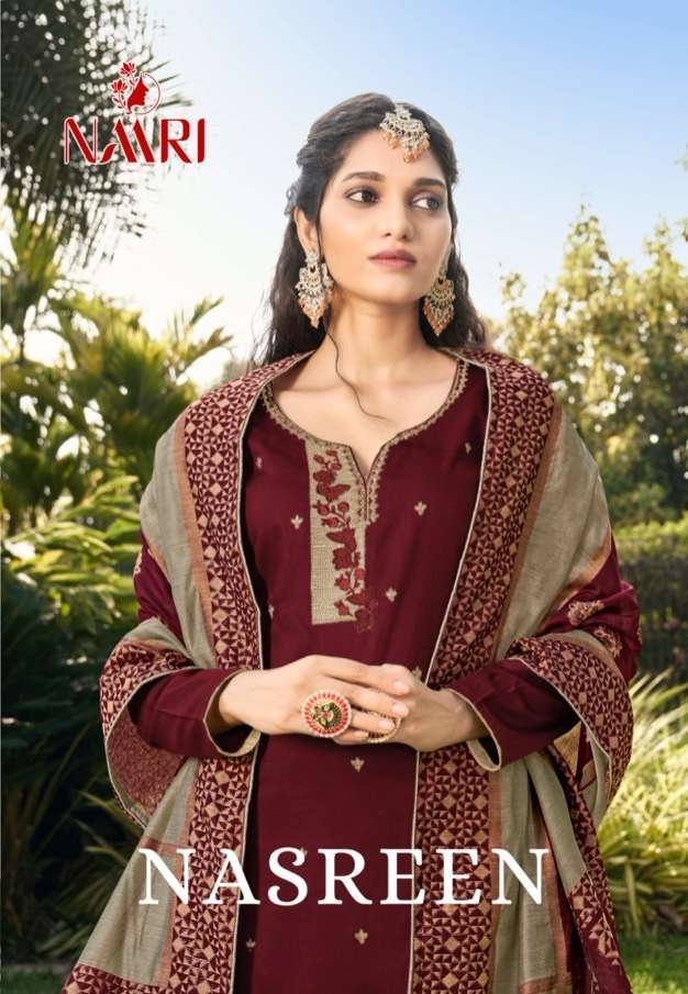 naari nasreen series 021-025 pure parampara silk suit 