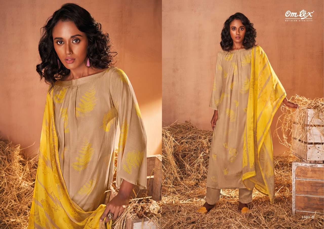 omtex meera series 1381 pure muslin digital print suit 
