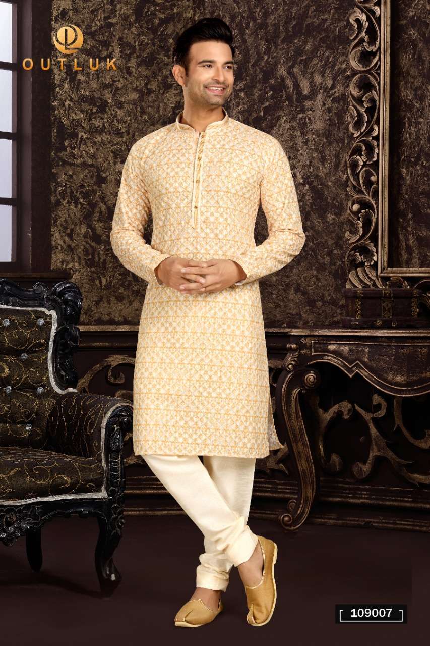 outluk vol 109 series 109001-109007 cotton kurta pajama