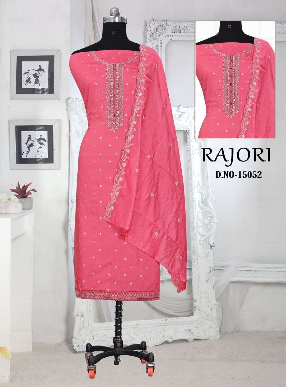 Panch ratna rajori series 15051-15054 viscose silk suit 