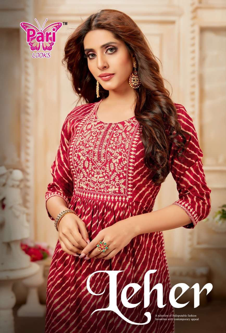 pari leher series 01-106 rayon 18 kg kurti 