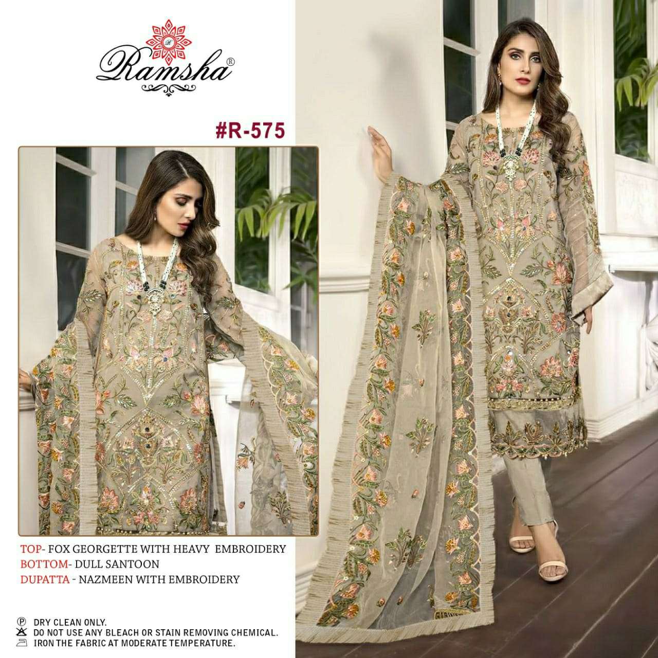ramsha R-575 designer georgette suit 