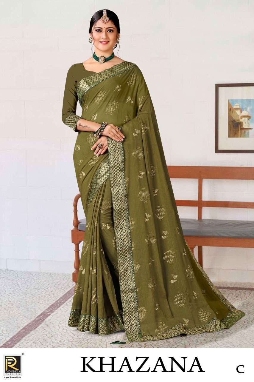 ranjna saree Khazana zomato embroidery saree 