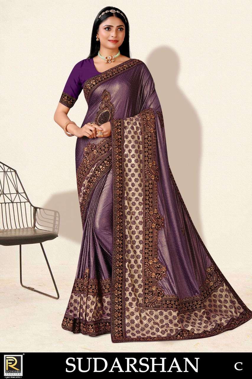 ranjna saree Sudarshan imported lycra saree