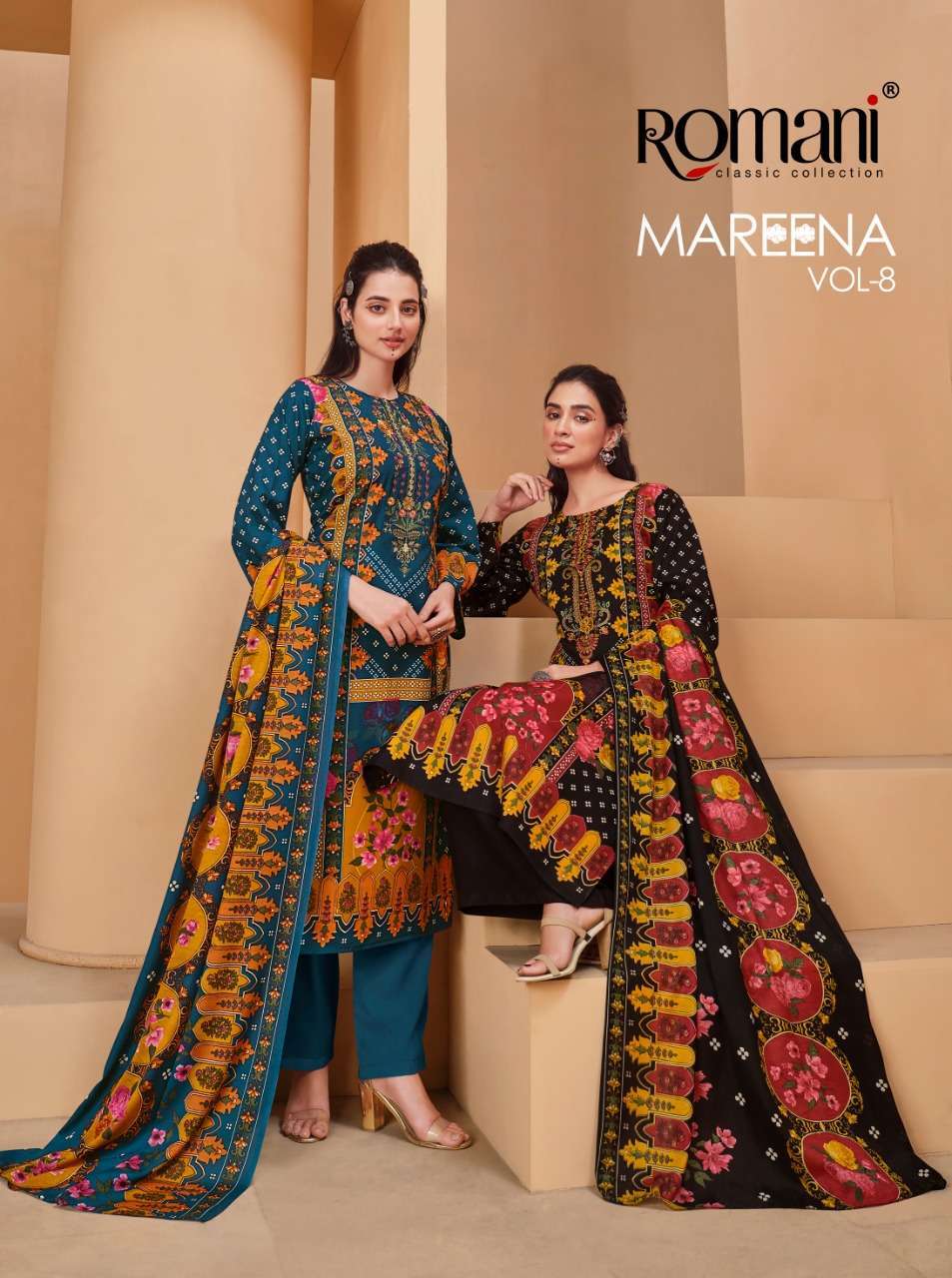 romani mareena vol 8 series 1071001-1071010 Premium Soft Cotton suit