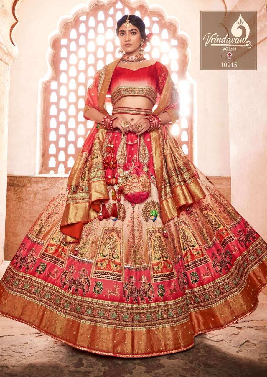 royal vrindavan vol 31 designer silk lehenga 