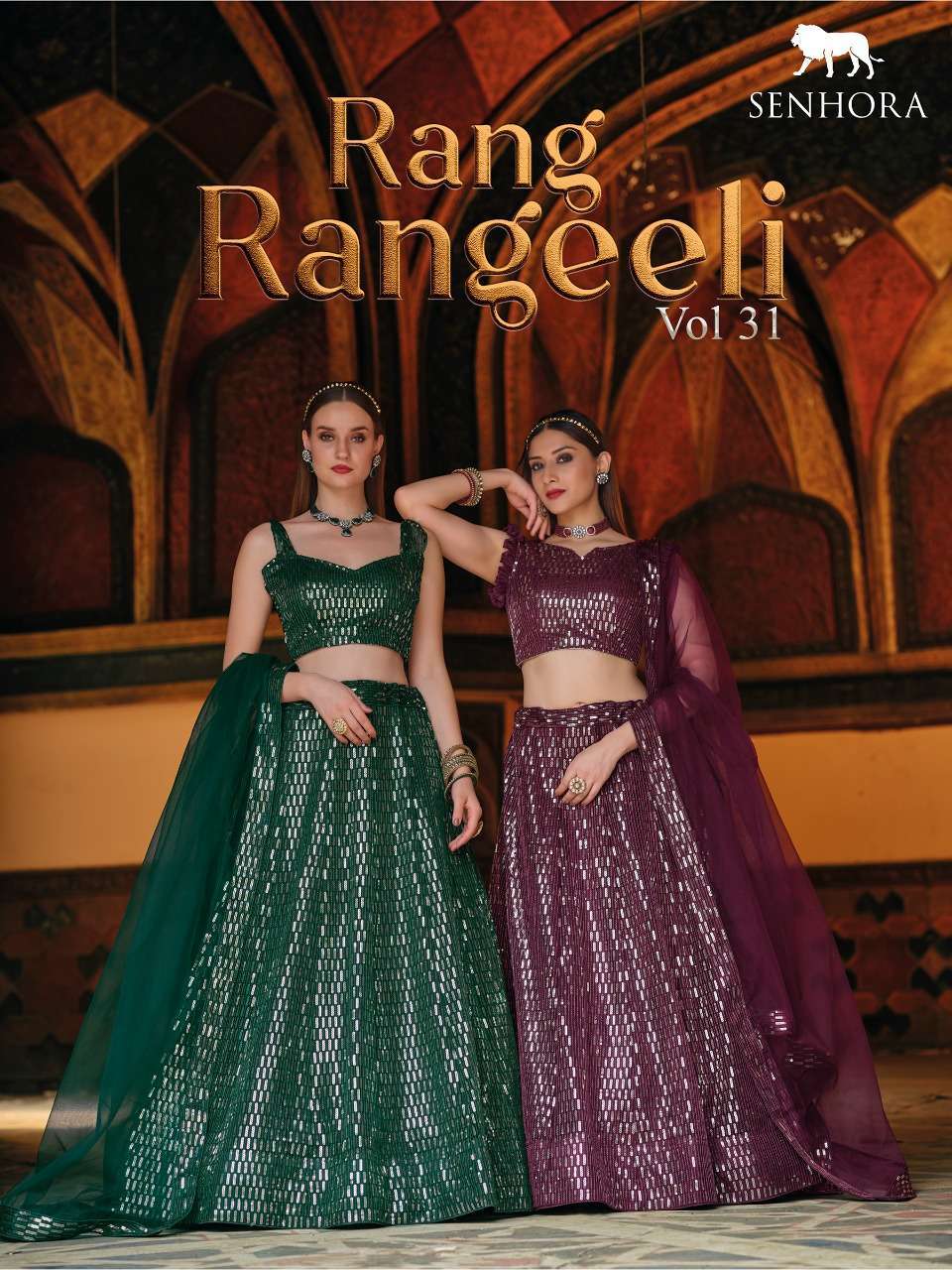 senhora rang rangeeli vol 31 series 2037-2041 pure butterfly net lehenga 