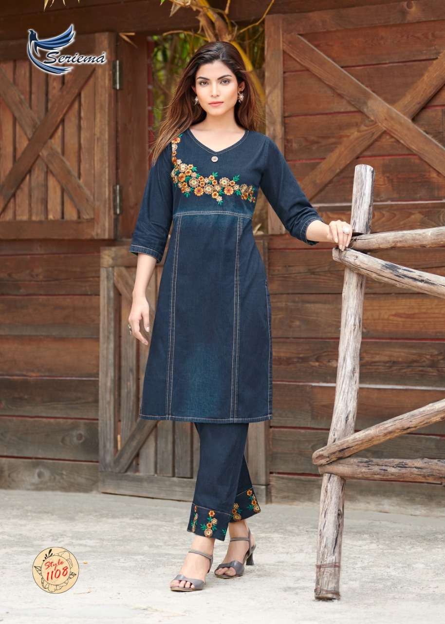 seriema kumb westin series 1108-1113 pure cotton kurti 