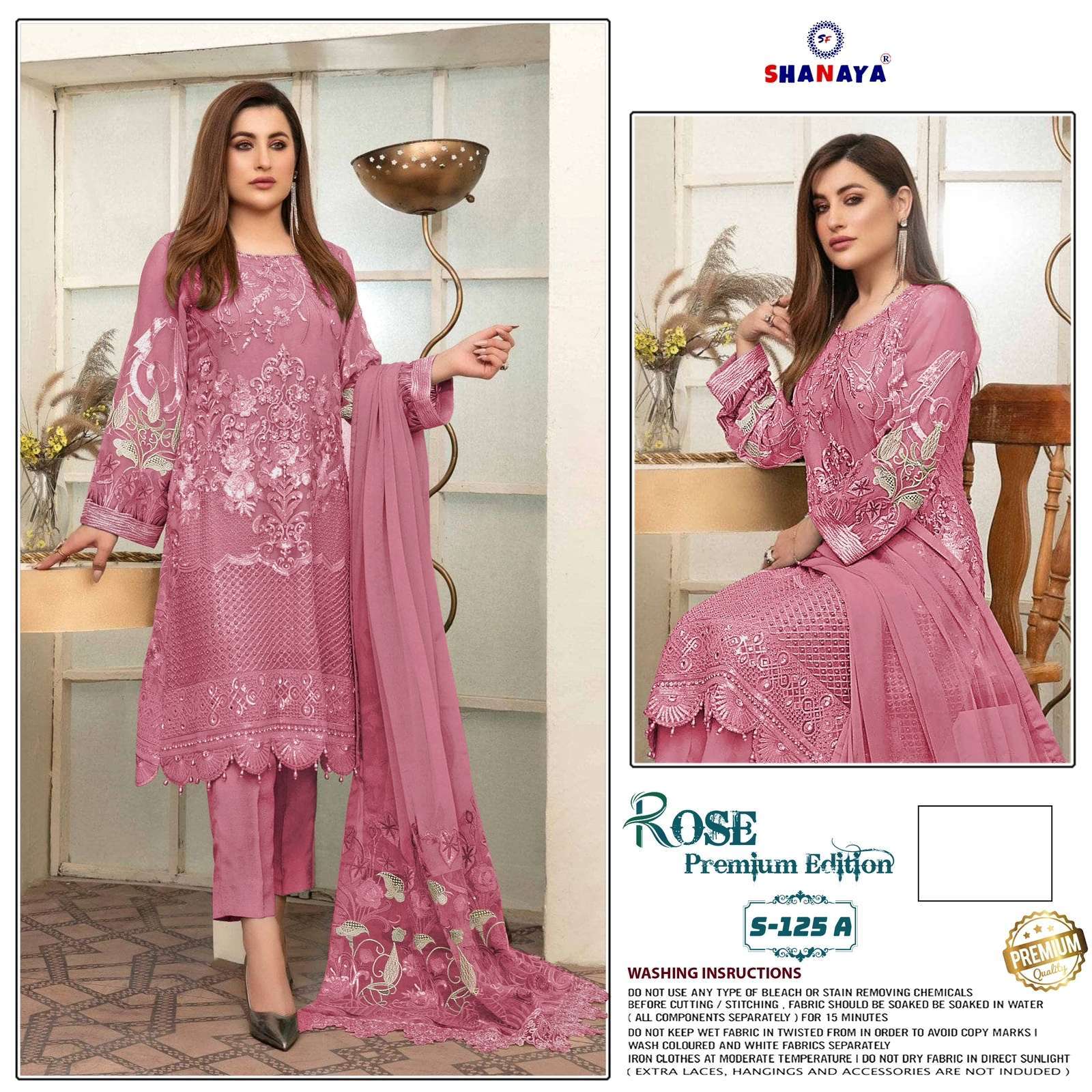 shanaya rose premium s 125 heavy faux georgette suit 