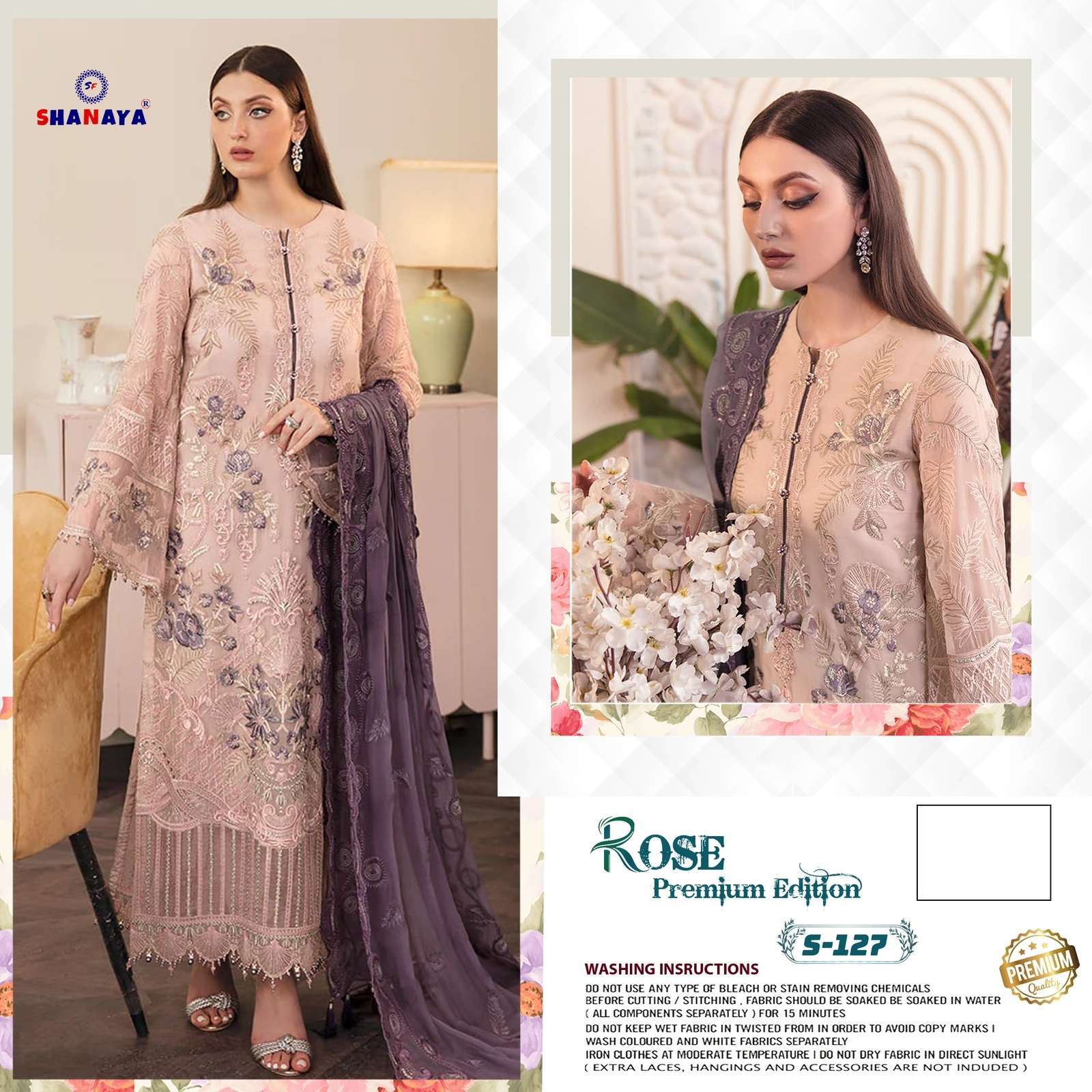 shanaya s 127 heavy faux georgette suit 