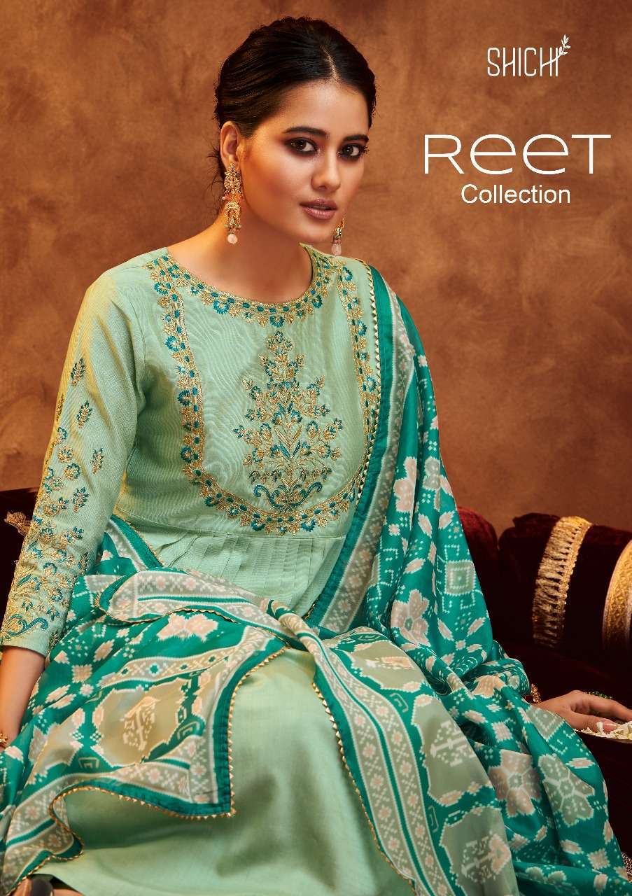 shichi reet series 97-102 heavy  viscose blend silk readymade suit 