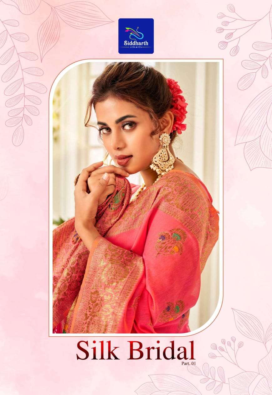 siddharth silk bridal series 801-804 cotton base saree