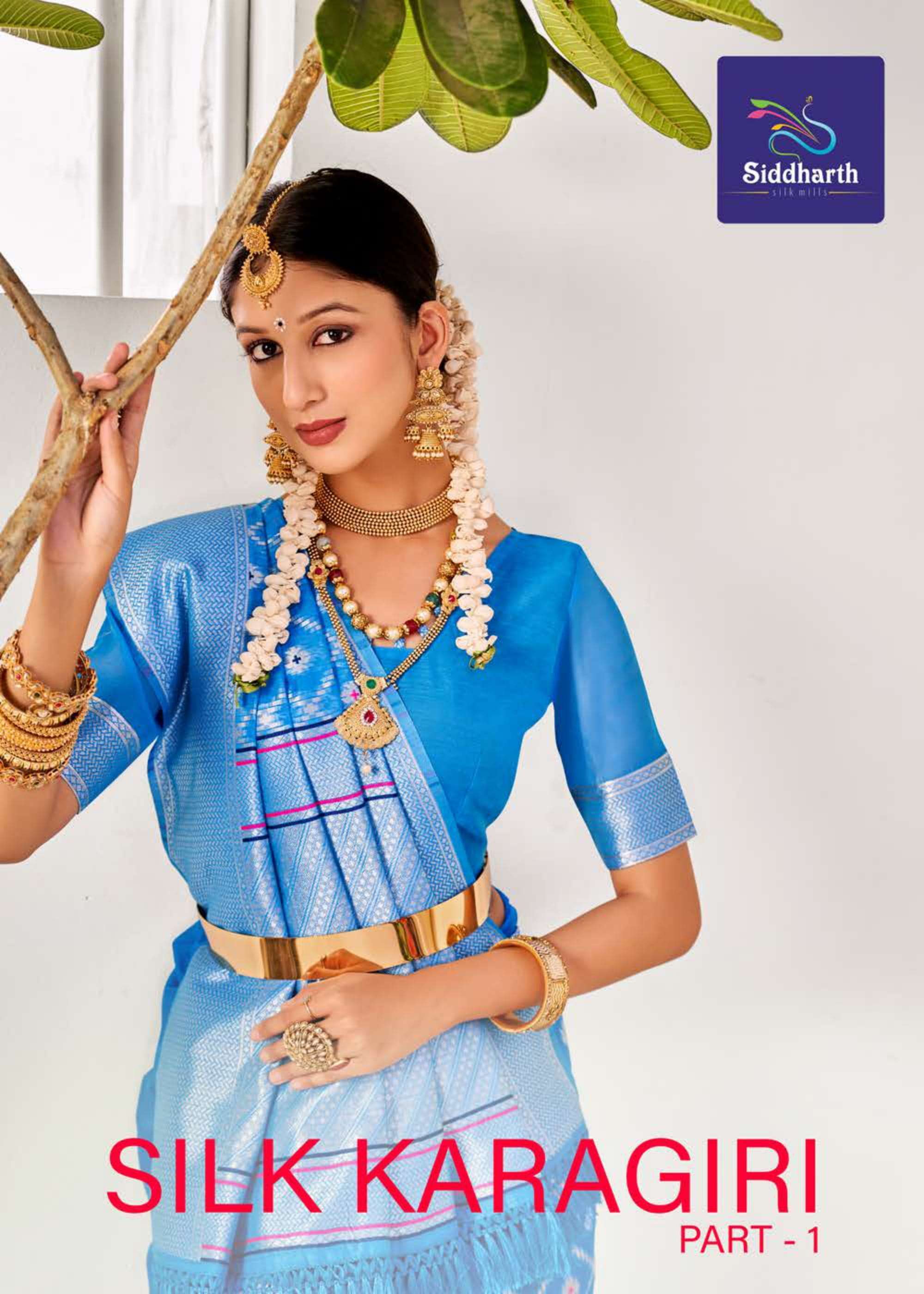siddharth silk karagiri series 601-606 cotton base saree 