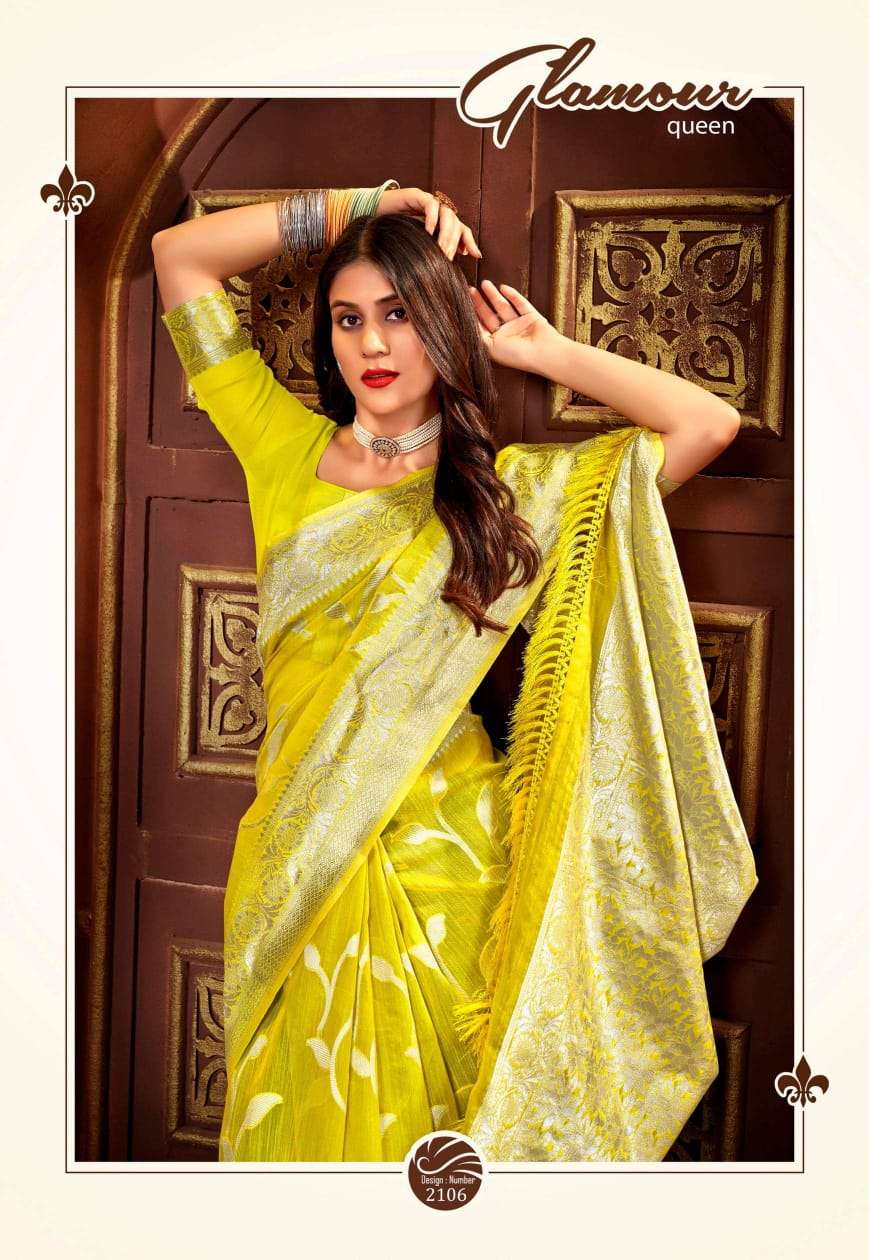 siddharth silk mau banaras series 2101-2106 cotton base saree 