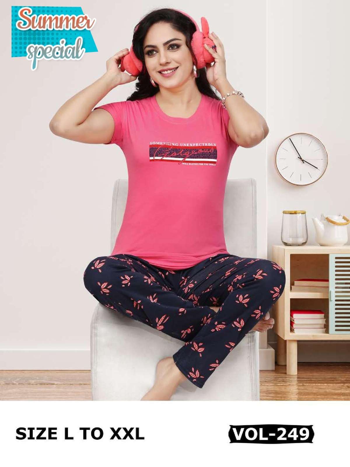summer special vol 249 Heavy Shinker Hosiery Cotton night suit 