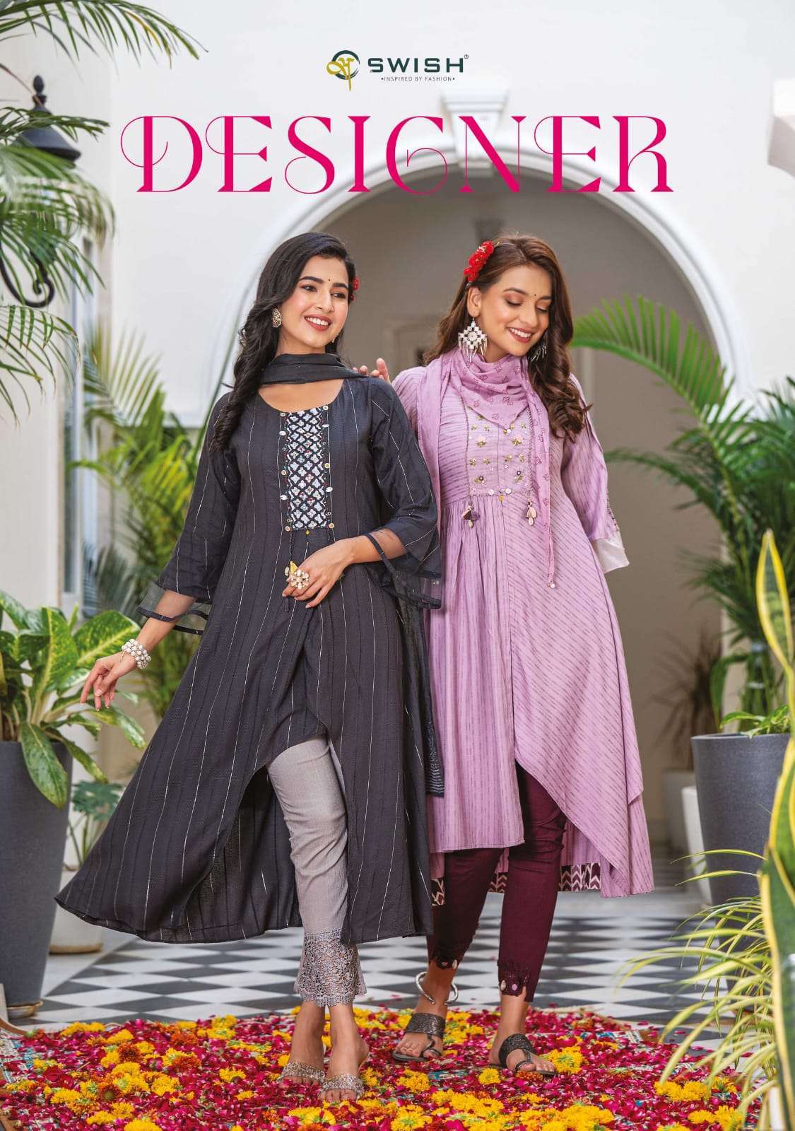 swish designer series 101-106 viscose readymade suit 