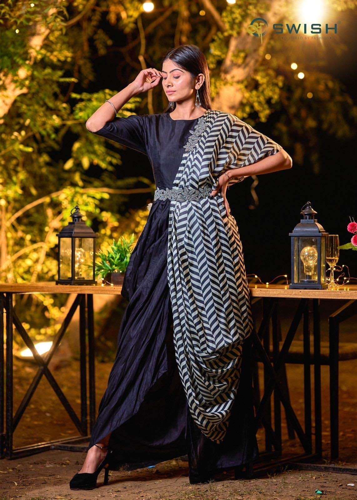 swish pr 03 fancy indo western outfit 