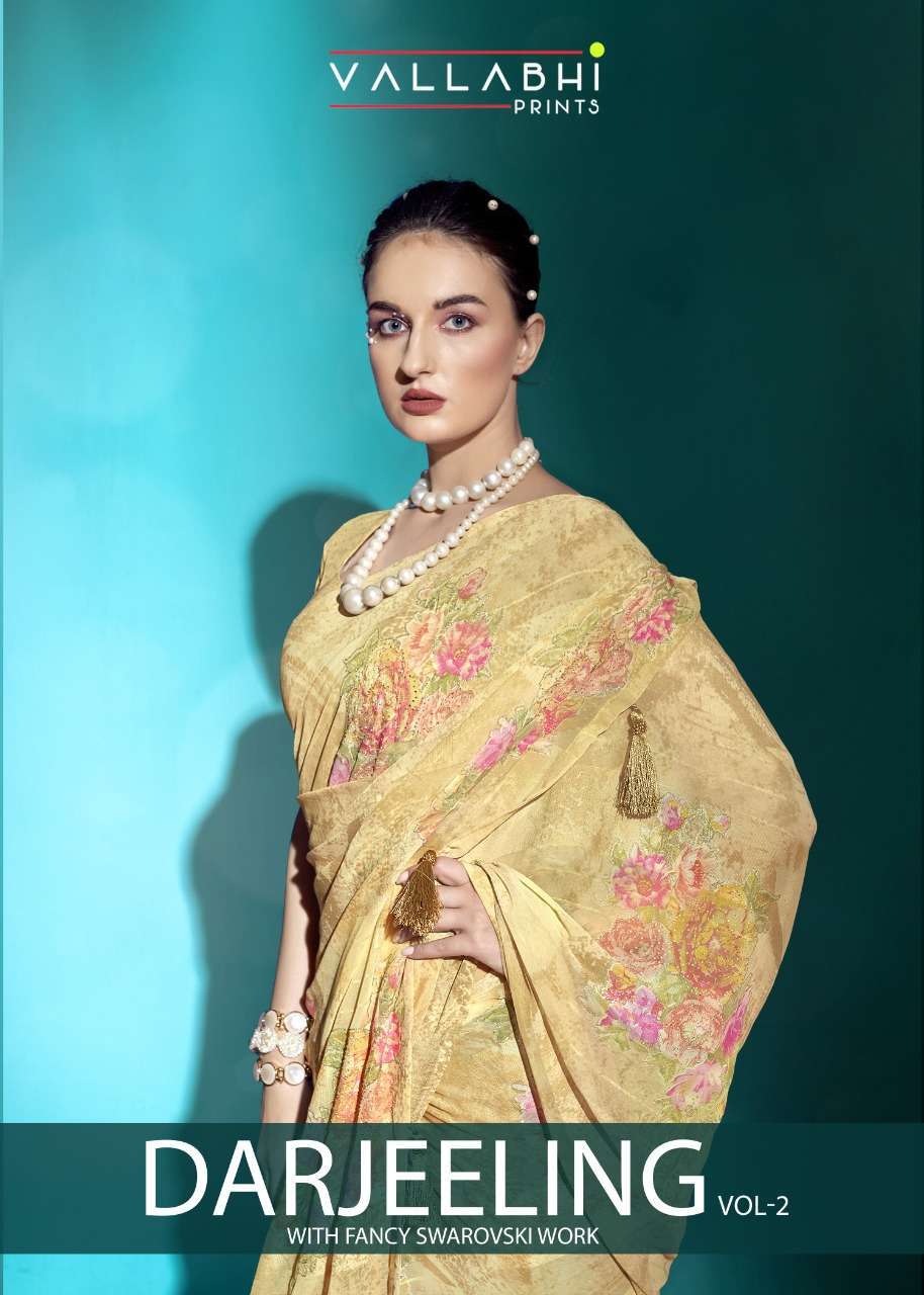 vallabhi darjeeling vol 2 series 18231-18238 weightless print saree