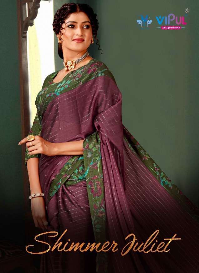 vipul shimmer juliet series 62361-62372 juliet chiffon saree