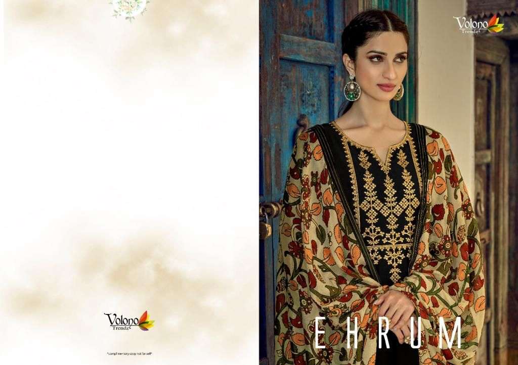 volono trendz ehruma series 5001-5008 tussar silk suit 