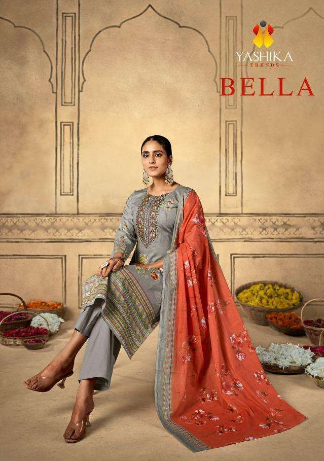 yashika trends bella series 1001-1008 heavy cotton suit 