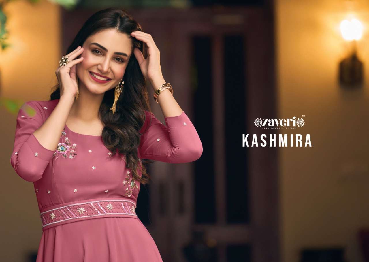 zaveri kashmira series 1113-1116 georgette gown 