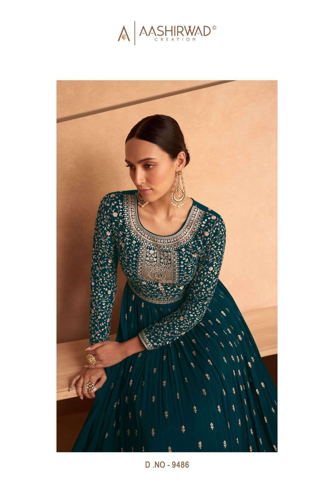 aashirwad leela series 9485-9488 real georgette suit 