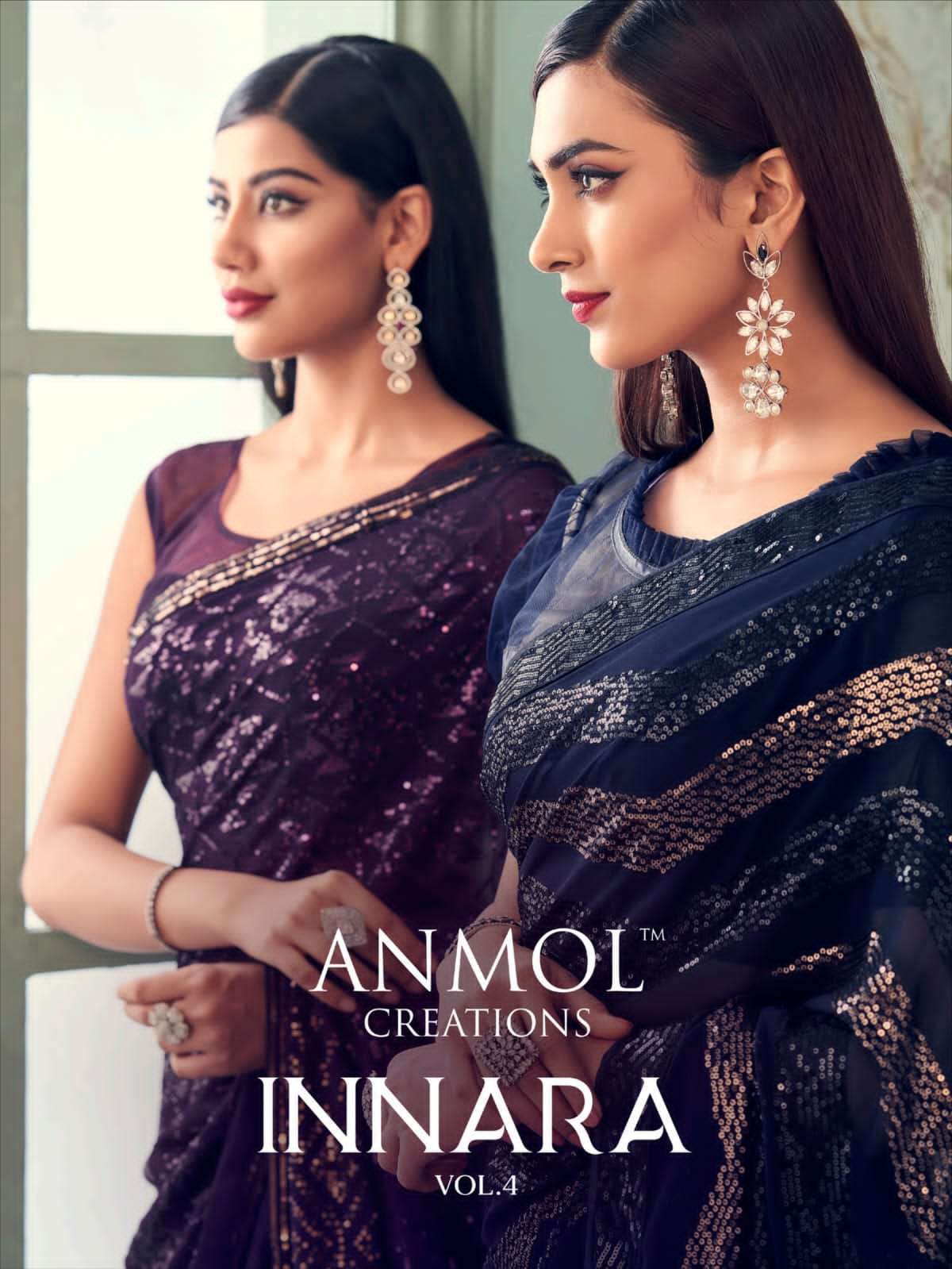 anmol inaara vol 4 series 2491-2414 georgette saree 