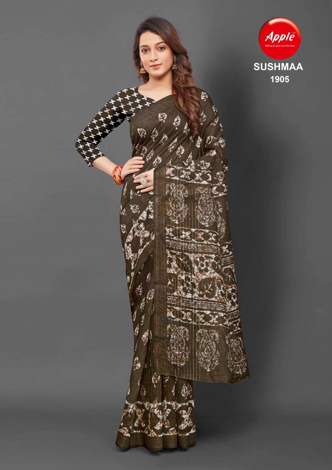 apple sushmaa vol 19 series 1901-1908 Soft Linen saree