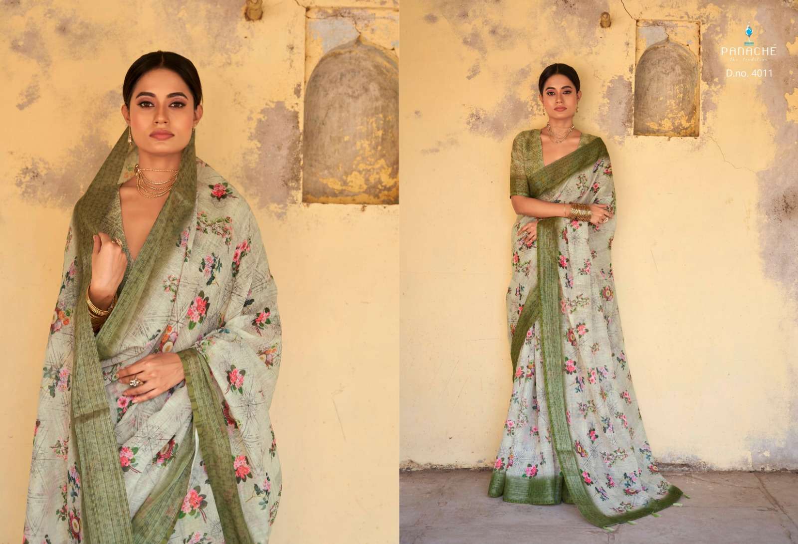 bhumi saavni vol 2 designer lilen saree 