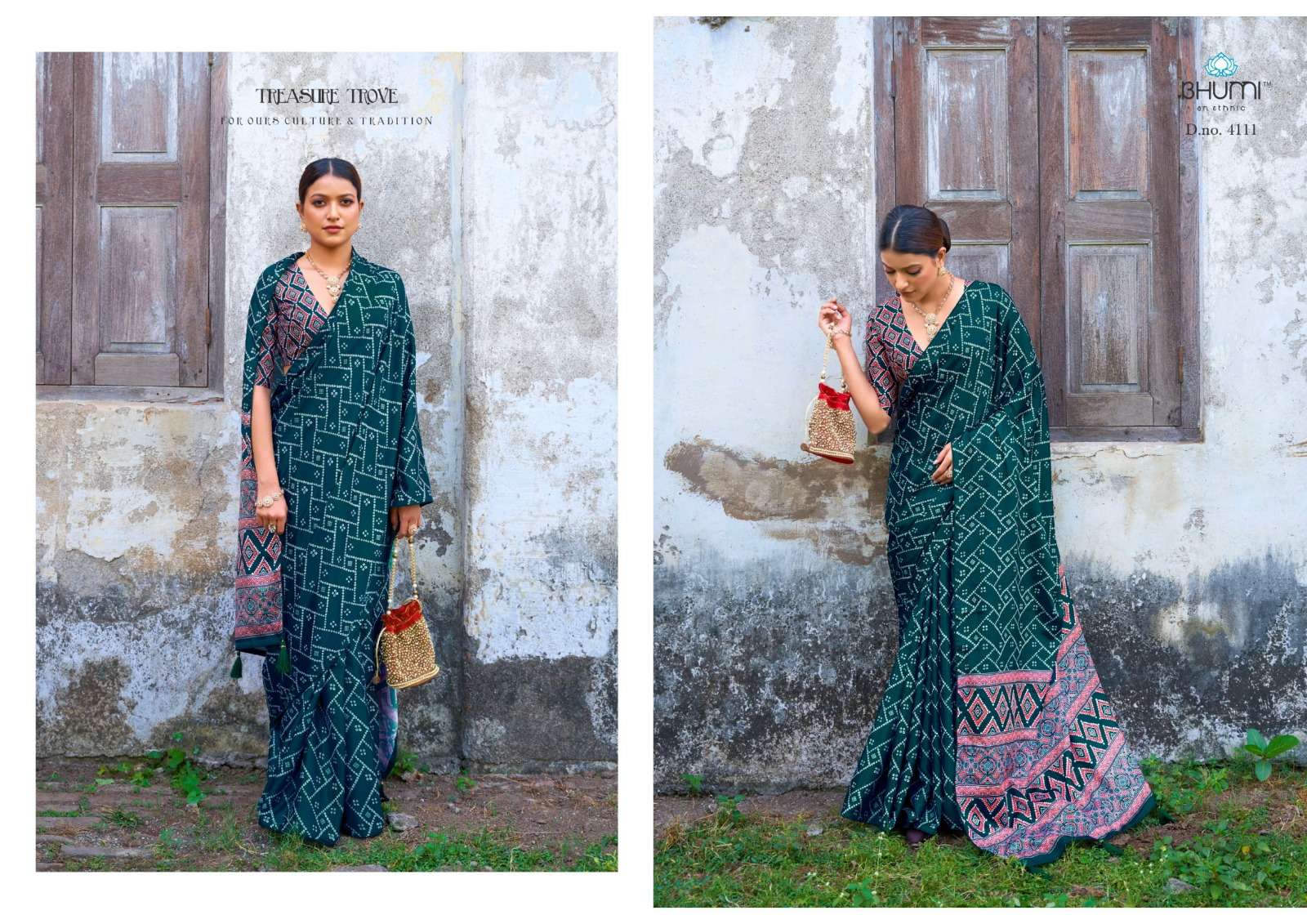 bhumi zeeva vol 2 designer gajji satin saree 