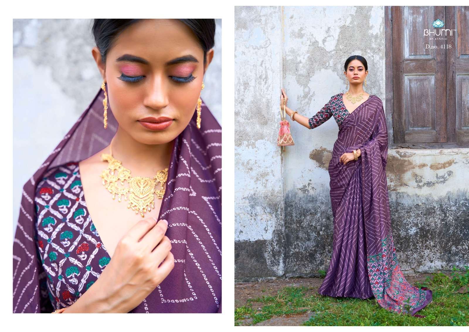 bhumi zeeva vol 2 series 4111-4119 gajji satin saree