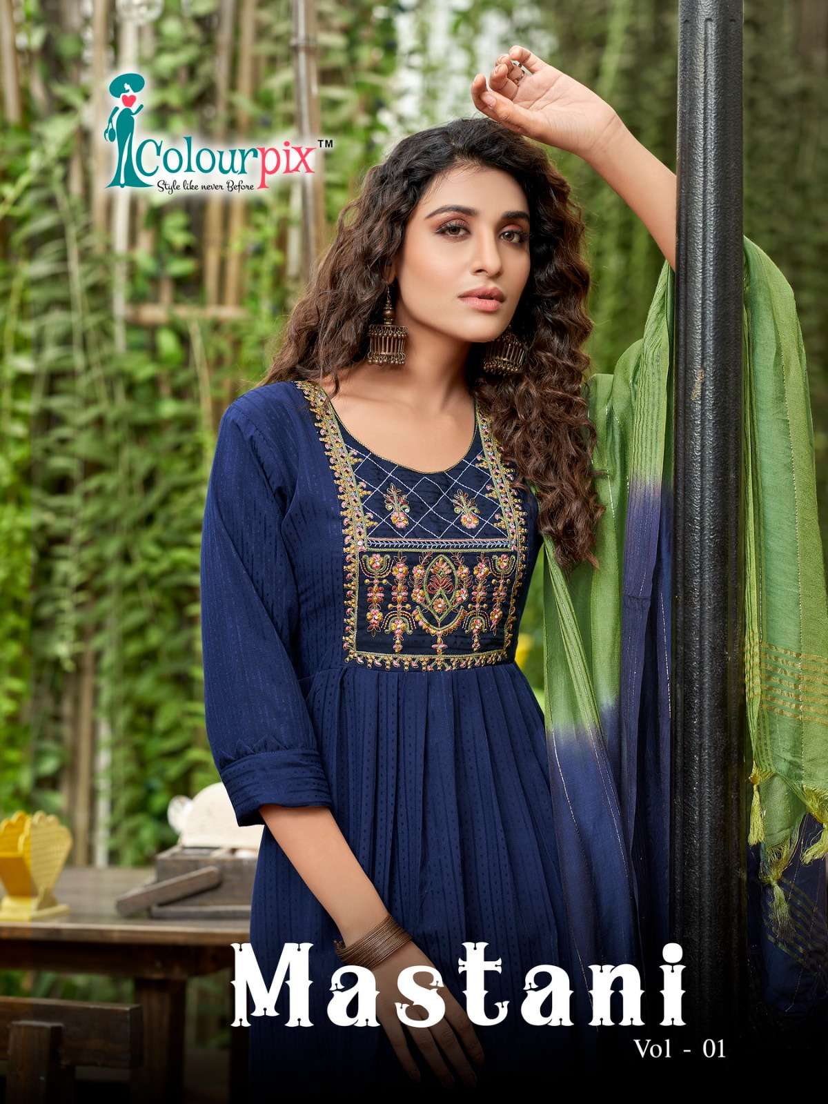 colourpix mastani vol 1 series 1001-1006 heavy viscose rayon readymade suit 