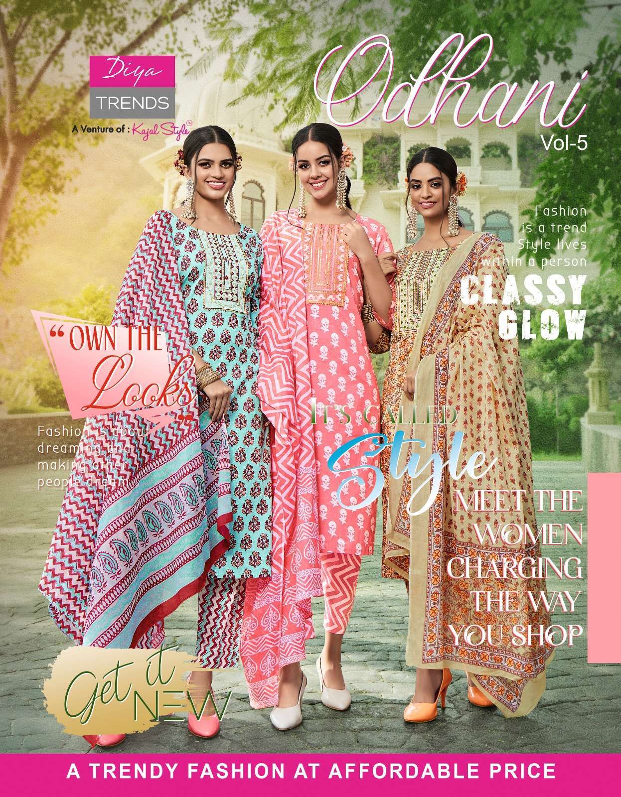 diya trends odhani vol 5 series 5001-5010 classy cotton readymade suit