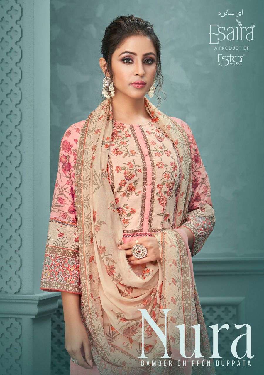 esta esaira nura series 1001-1010 cotton cambric suit 