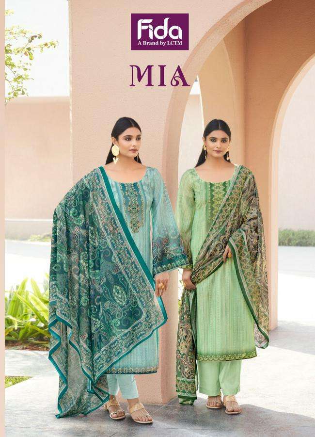 fida mia series 1001-1006 fancy printed suit 