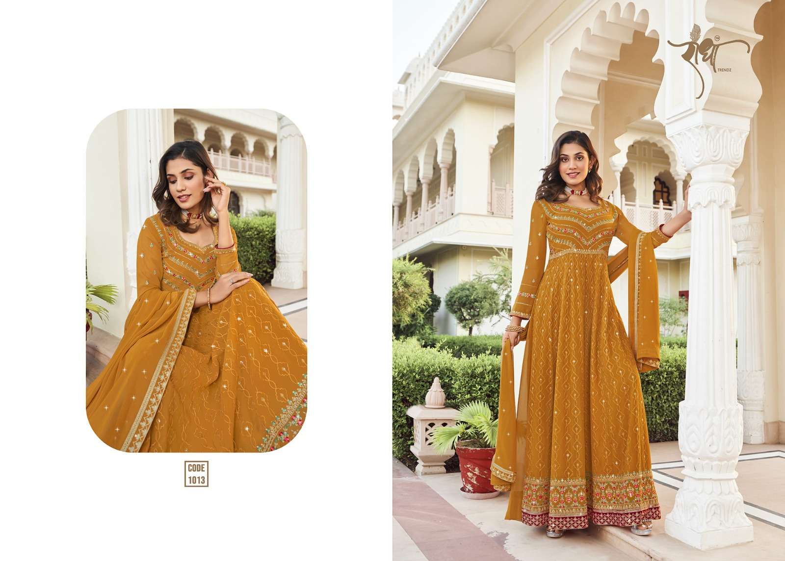 floral vol 2 designer georgette work suit 