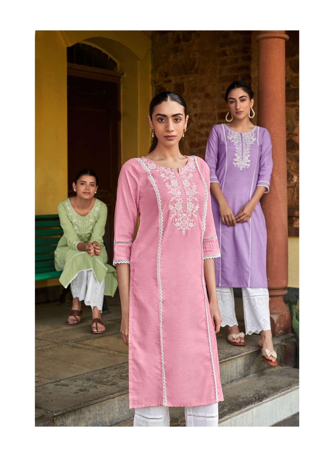 four buttons banyan tree vol 3 series 3141-3146 premium cotton kurti 