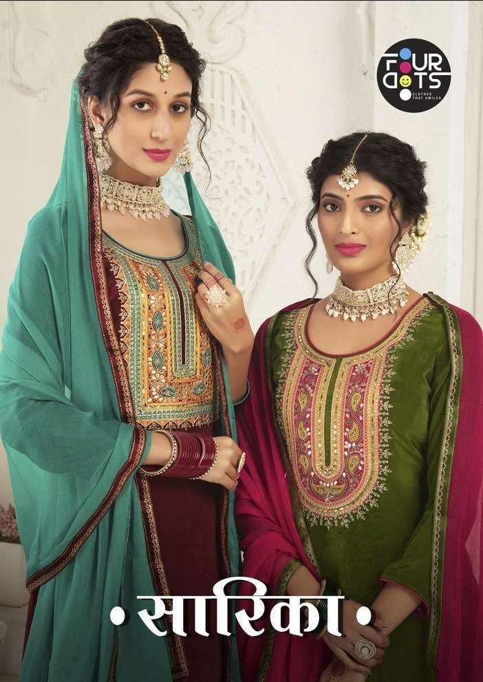 fourdots sarika series 10231-10234  Pure Natural Crape suit 