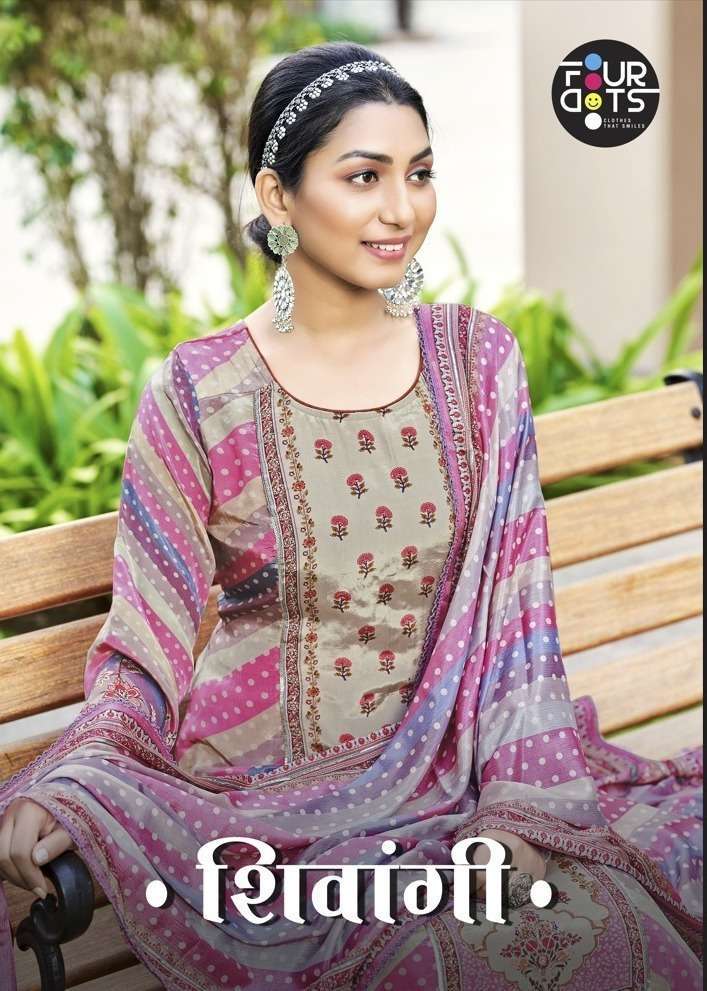 fourdots shivangi series 10131-10134 pure natural crape suit