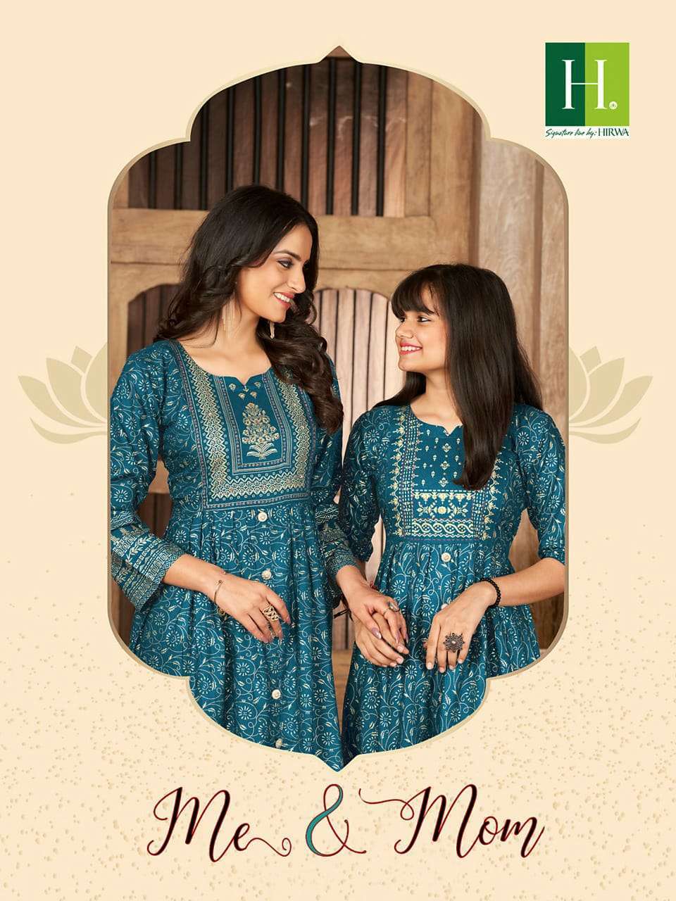 hirwa me & mom series 1001-1008 Heavy Rayon kurti