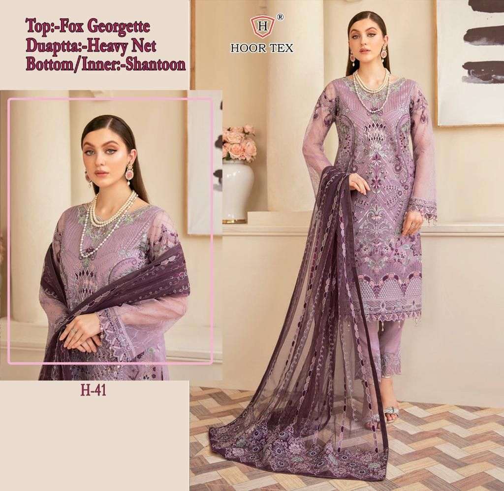hoor tex H-41 designer faux georgette suit 