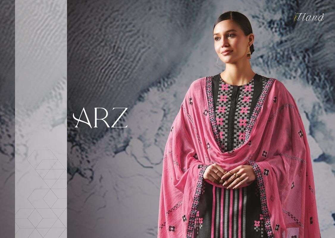 itrana arz pure cotton lawn digital print suit 