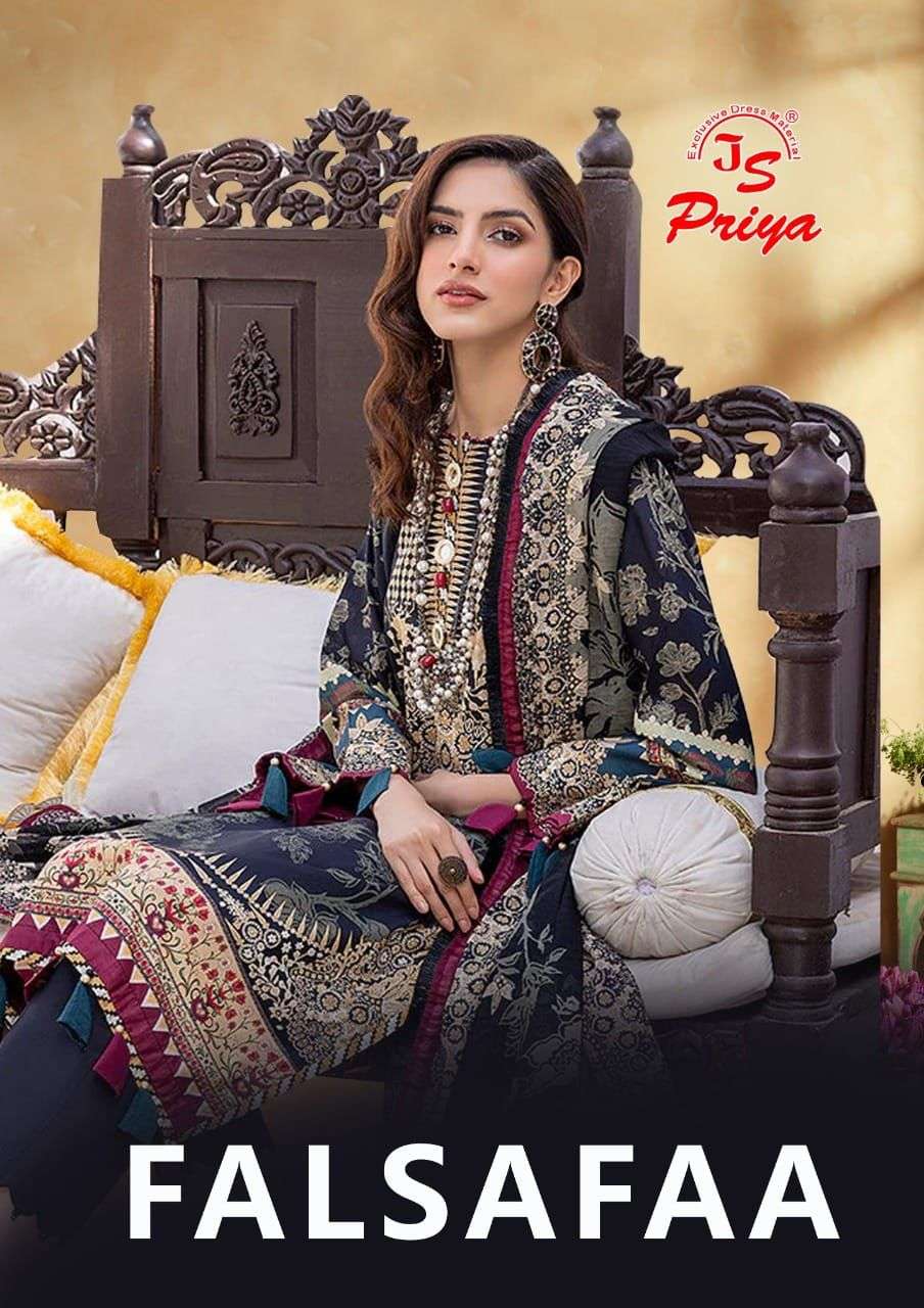 js priya fal safaa series 1001-1008 heavy rayon suit 
