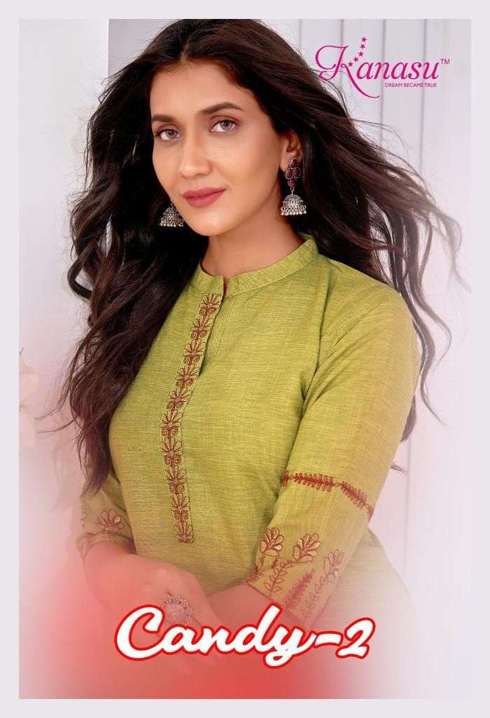 kanasu candy vol 2 series 1001-1008 heavy rayon liquid kurti 
